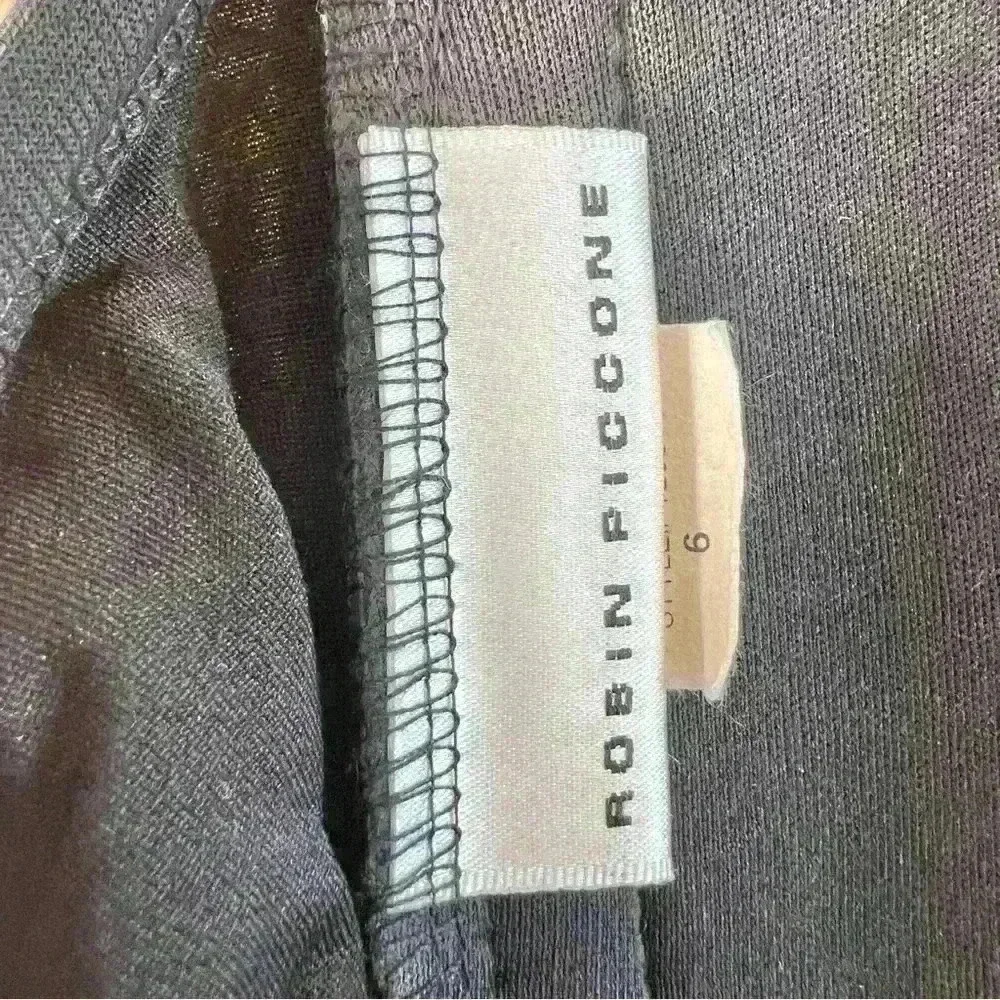 Robin Piccone Black Crochet Overlay One Piece with Button Detail Size 6 - Picture 9 of 13